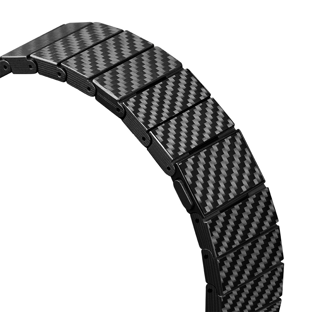 Galaxy Watch 5 40mm Karbon Fiber Pitaka Modern Serisi Black-Grey Twill Kordon Siyah-Gri