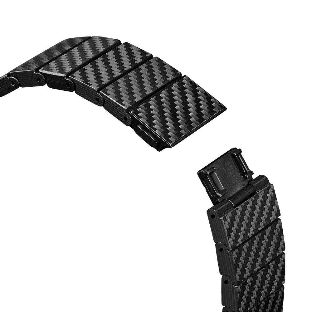 Galaxy Watch 5 40mm Karbon Fiber Pitaka Modern Serisi Black-Grey Twill Kordon Siyah-Gri