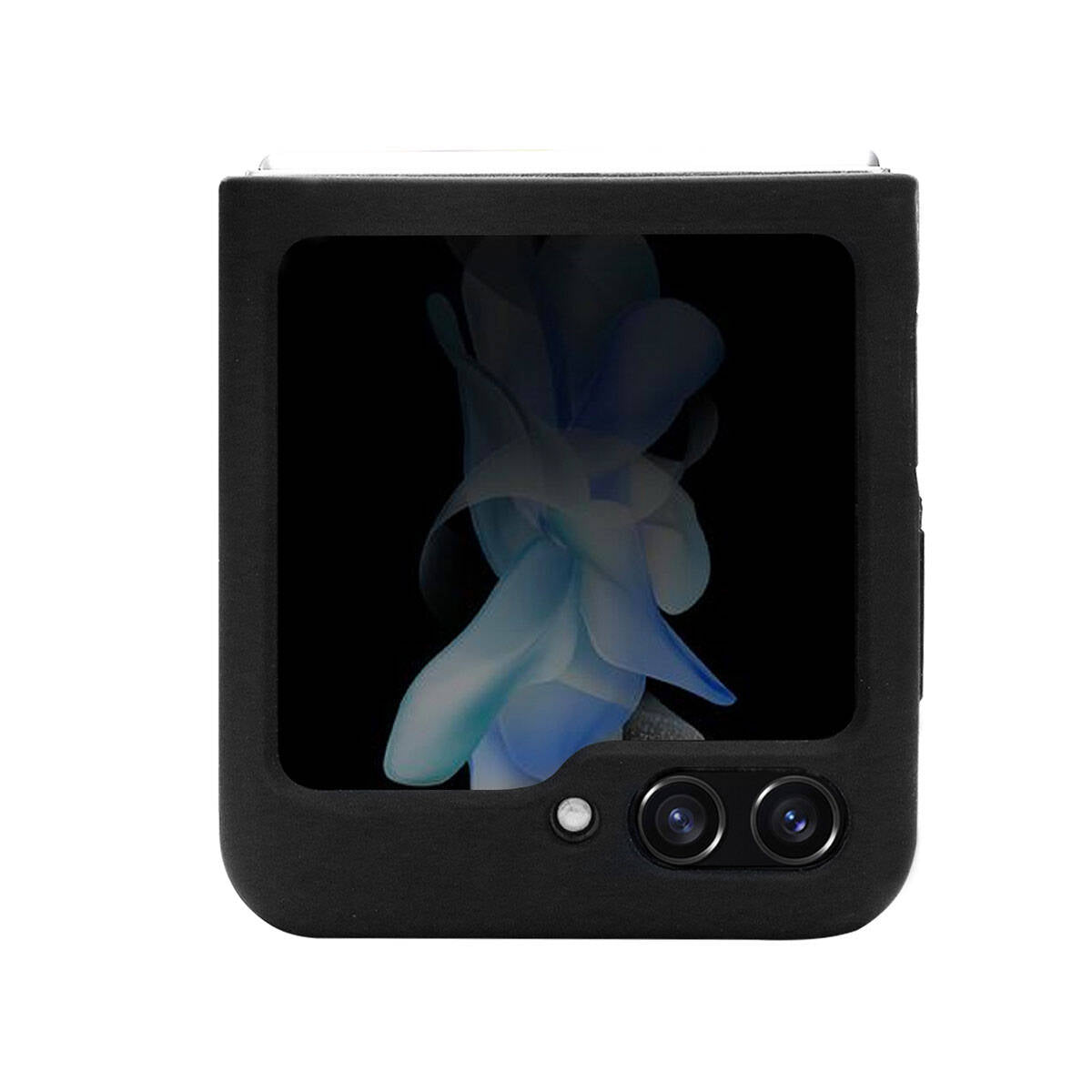 Galaxy Z Flip 5 Kılıf TUMI Liquid Silikon Metal Logo Dizayn Orjinal Lisanslı Kılıf Siyah