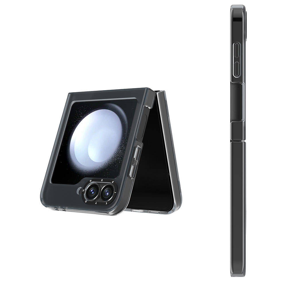 Galaxy Z Flip 6 Kılıf Magsafe Şarj Özellikli Youngkit Hidden Sand Serisi Kılıf Siyah