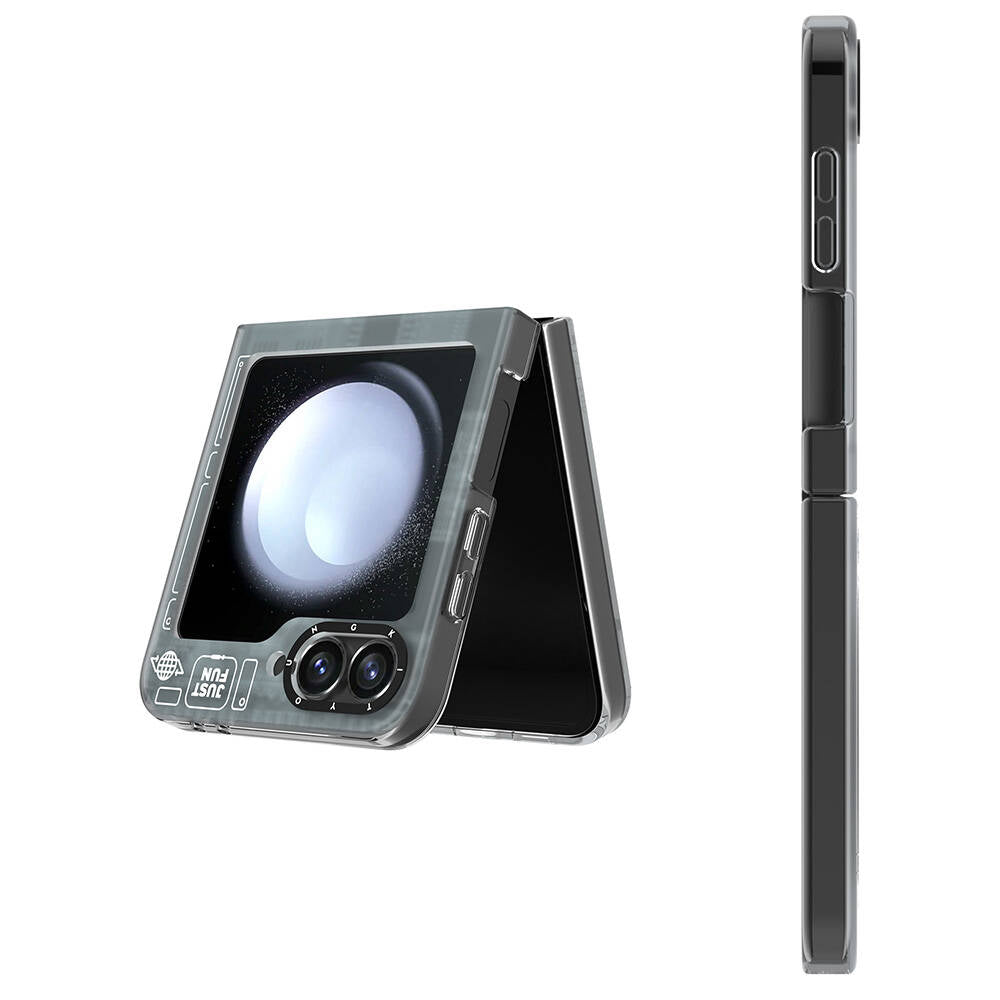 Galaxy Z Flip 6 Kılıf Magsafe Şarj Özellikli Youngkit Technology Serisi Kılıf Mavi