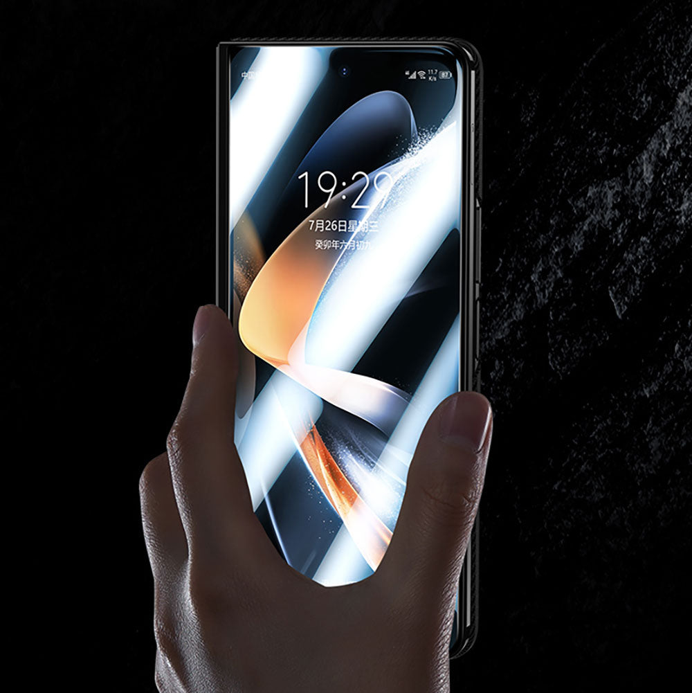 Galaxy Z Fold 5 Benks Combo Üçlü Aksesuar Seti (600D Kevlar Kılıf + Corning Ekran Koruyucu + Kamera Lens Koruyucu) Siyah