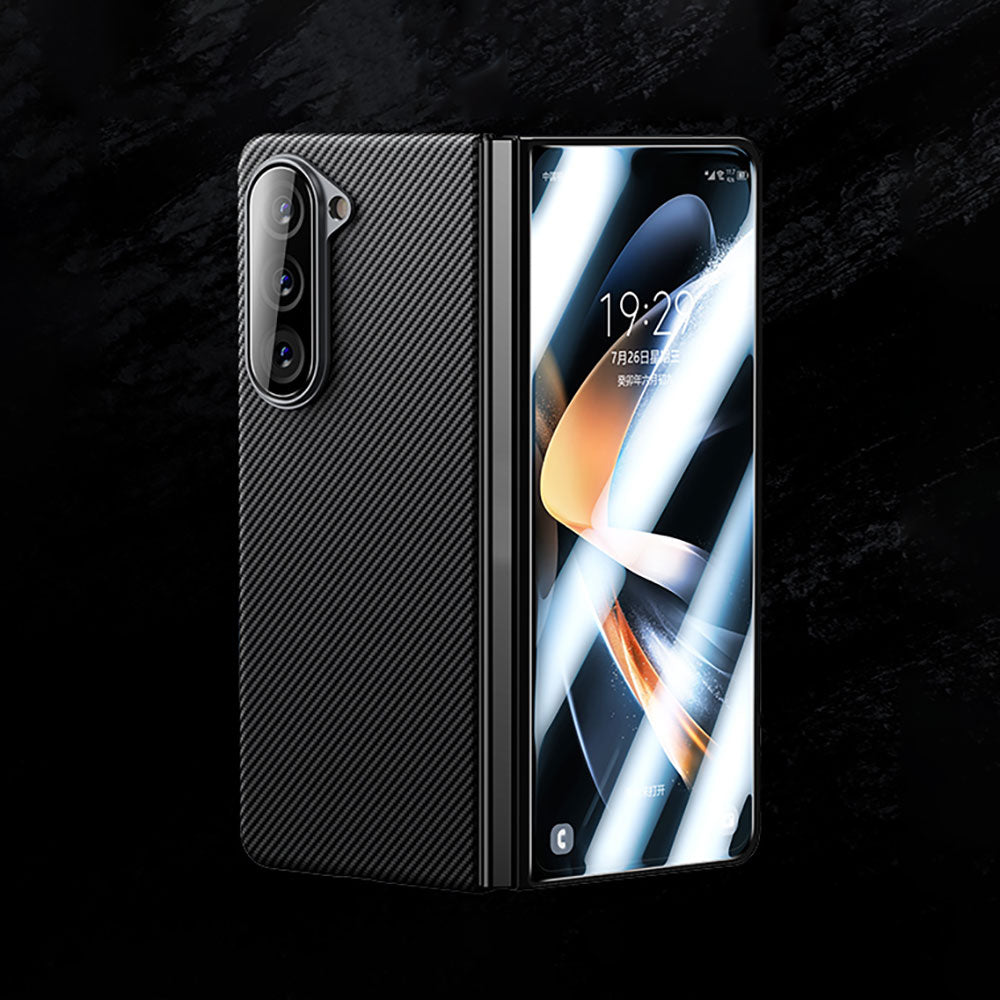 Galaxy Z Fold 5 Benks Combo Üçlü Aksesuar Seti (600D Kevlar Kılıf + Corning Ekran Koruyucu + Kamera Lens Koruyucu) Siyah