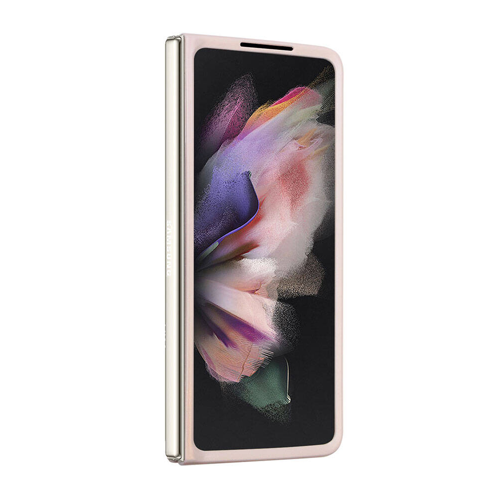 Galaxy Z Fold 5 Kılıf Guess Orjinal Lisanslı PU Deri Taşlı Üçgen Logo 4G Desenli Strass Kapak Siyah