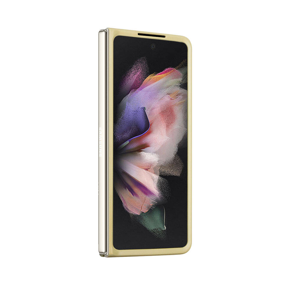 Galaxy Z Fold 5 Kılıf Guess Orjinal Lisanslı Yazı Logolu Glitter Script Kapak Gold