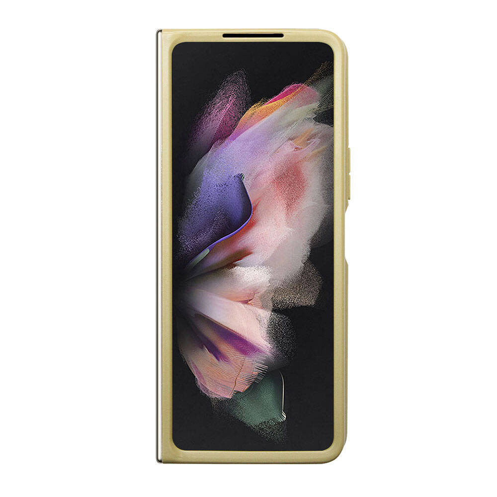 Galaxy Z Fold 5 Kılıf Guess Orjinal Lisanslı Yazı Logolu Glitter Script Kapak Gold