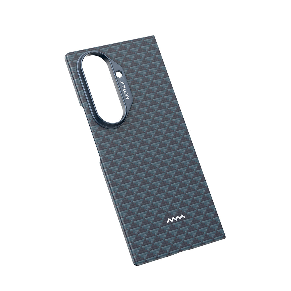Galaxy Z Fold 7 Kılıf M-safe Şarj Özellikli Raptic Aramid Skin Origin Serisi Kapak Lacivert