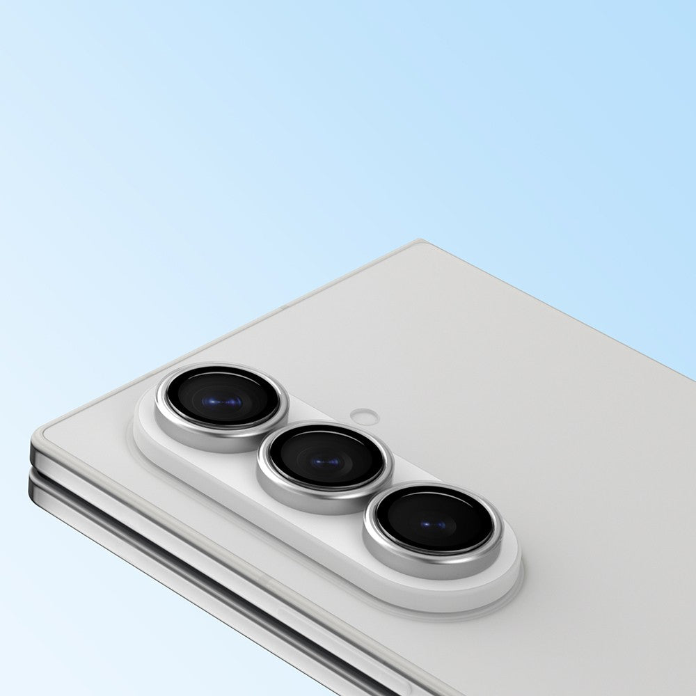 Galaxy Z Fold 7 Youngkit Alloy Original Parlama Önleyici Kamera Lens Koruyucu + Kolay Uygulama Aparatlı Şeffaf