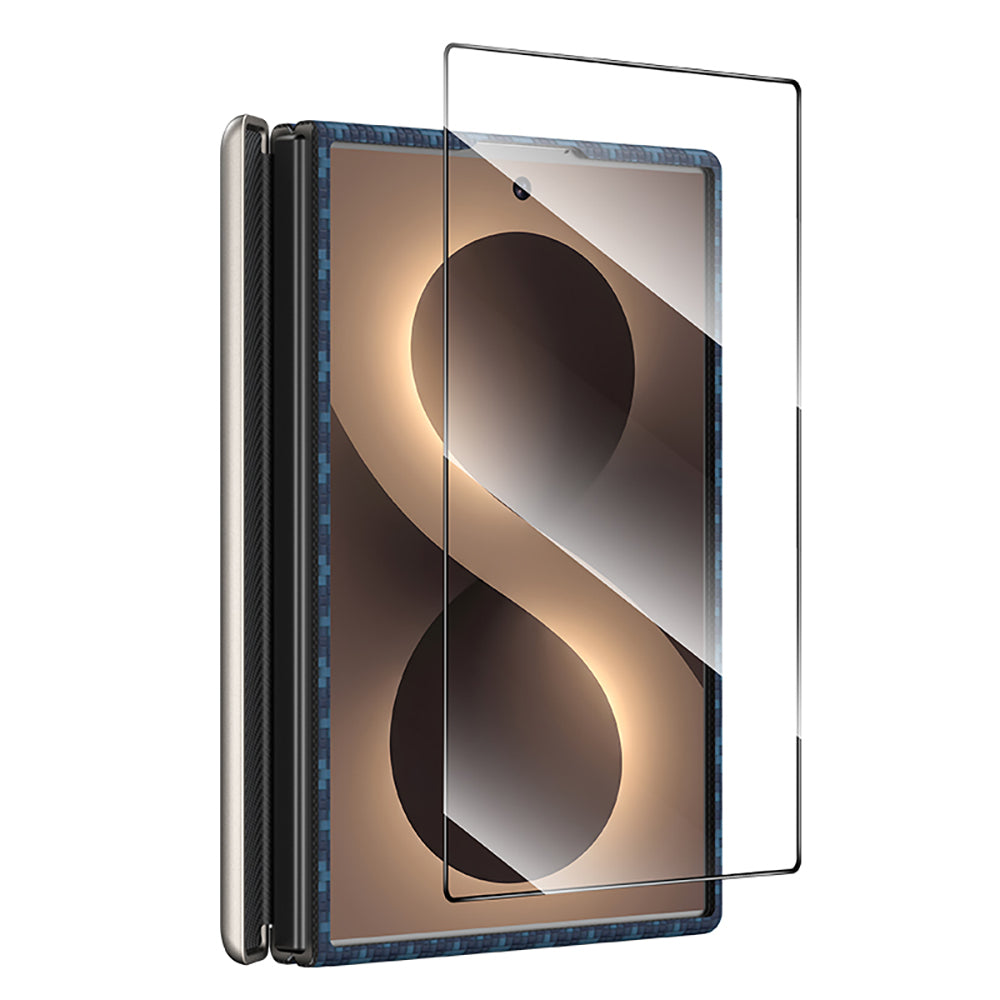 Galaxy Z Fold 8 Benks ArmorAir ArmorGrid Grand Combo Üçlü Aksesuar Seti (Ön Arka Kevlar Karbon Kapak + Ekran Koruyucu) Mavi