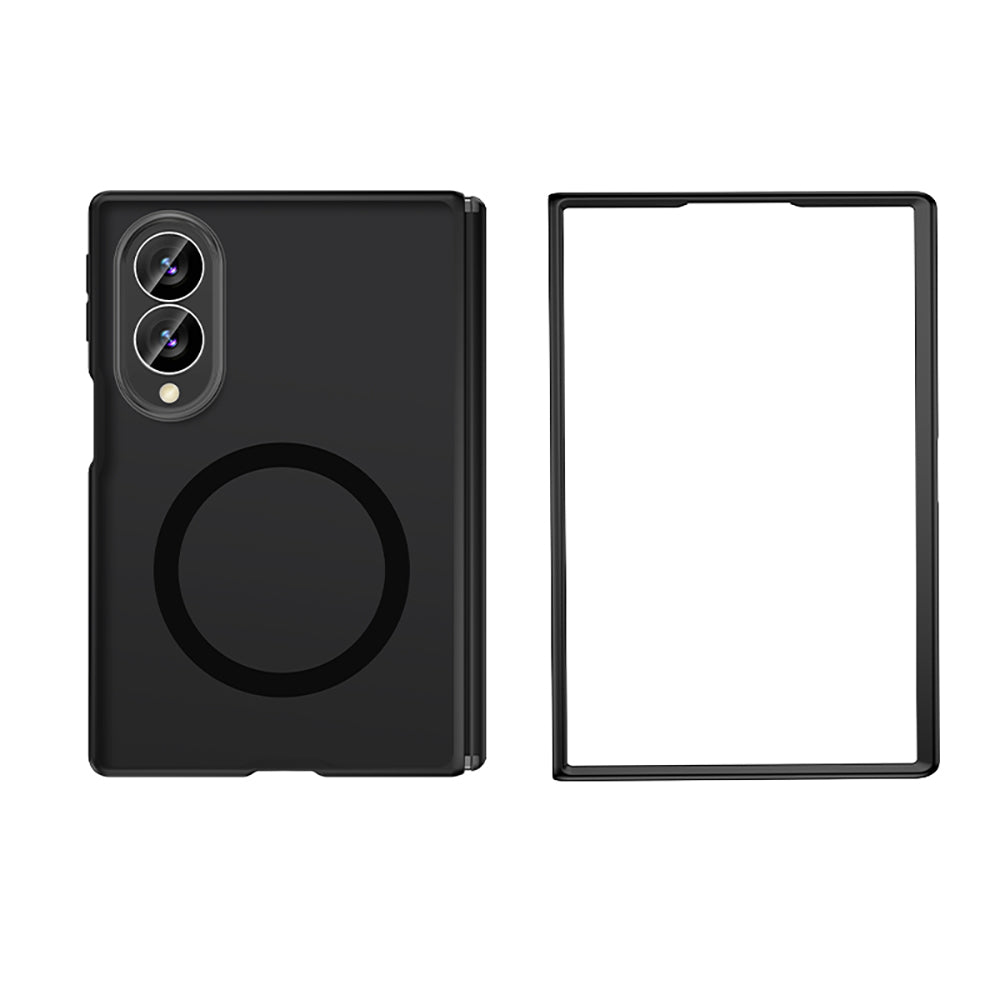 Galaxy Z Fold 8 Kılıf M-safe Şarj Özellikli Arkası Mat Sert PC Wlons Vena Kapak Siyah