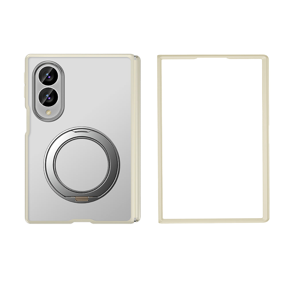 Galaxy Z Fold 8 Kılıf M-safe Şarj Özellikli Arkası Mat Sert PC Wlons Vena Standlı Kapak Açık Gri