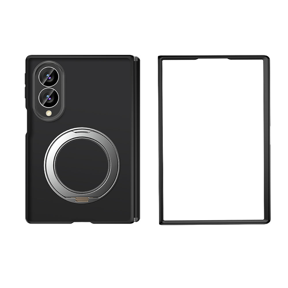 Galaxy Z Fold 8 Kılıf M-safe Şarj Özellikli Arkası Mat Sert PC Wlons Vena Standlı Kapak Siyah