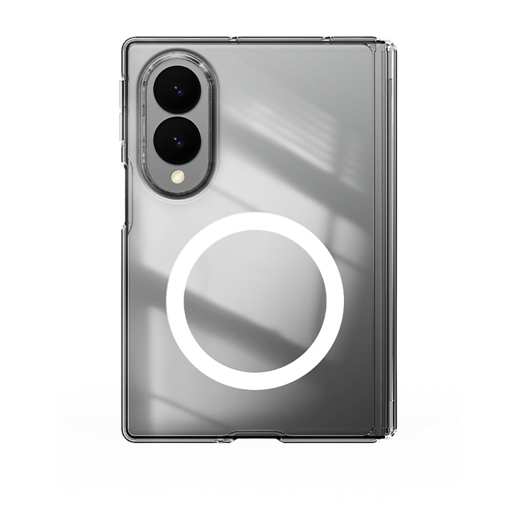 Galaxy Z Fold 8 Kılıf M-safe Şarj Özellikli Transparan Sert PC Wlons Pita Kapak Şeffaf