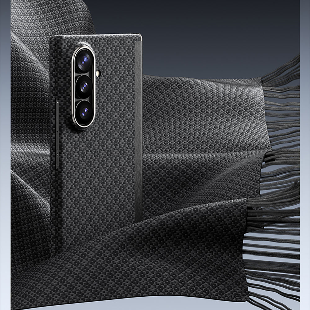 Galaxy Z Fold 8 Ultra Benks ArmorAir ArmorGrid Grand Combo Üçlü Aksesuar Seti (Ön Arka Kevlar Karbon Kapak + Ekran Koruyucu) Siyah