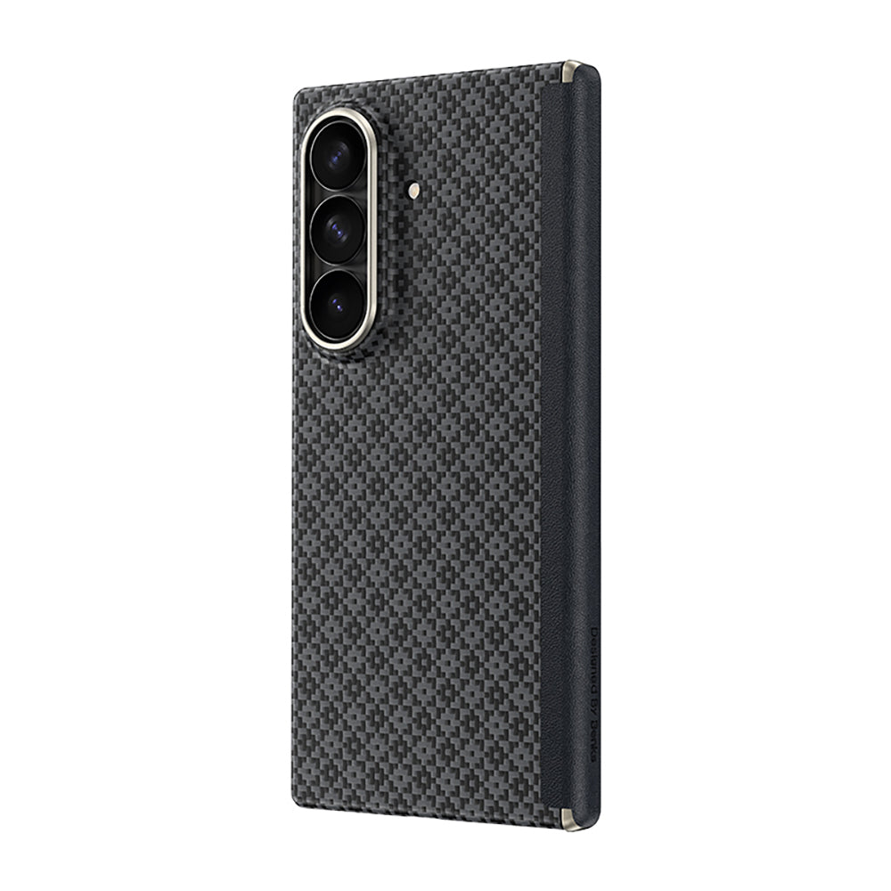 Galaxy Z Fold 8 Ultra Benks ArmorAir ArmorGrid Grand Combo Üçlü Aksesuar Seti (Ön Arka Kevlar Karbon Kapak + Ekran Koruyucu) Siyah