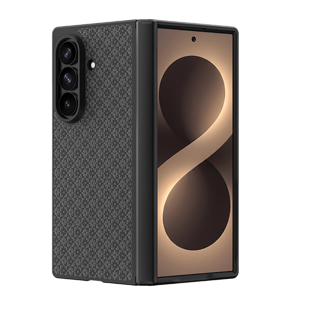 Galaxy Z Fold 8 Ultra Benks ArmorPro ArmorGrid Grand Combo Üçlü Aksesuar Seti (Ön Arka Kevlar Karbon Kapak + Ekran Koruyucu) Siyah