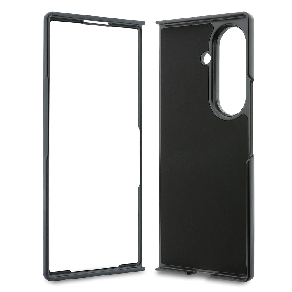 Galaxy Z Fold 8 Ultra Kılıf Guess Orjinal Lisanslı M-safe Şarj Özellikli PU Deri 4G Desenli Yazı Logolu Kapak Kahverengi