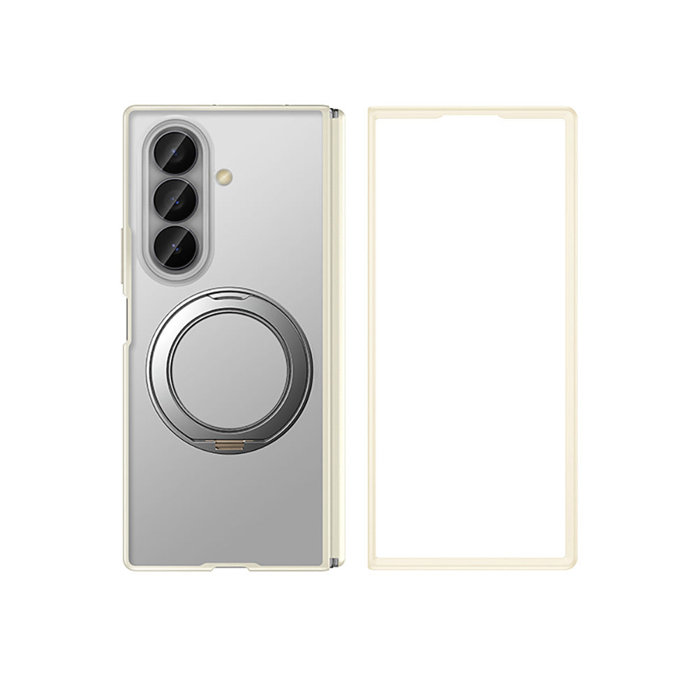 Galaxy Z Fold 8 Ultra Kılıf M-safe Şarj Özellikli Arkası Mat Sert PC Wlons Vena Standlı Kapak Açık Gri