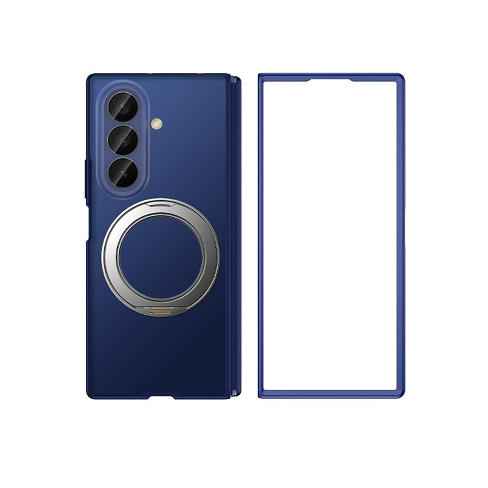 Galaxy Z Fold 8 Ultra Kılıf M-safe Şarj Özellikli Arkası Mat Sert PC Wlons Vena Standlı Kapak Lacivert