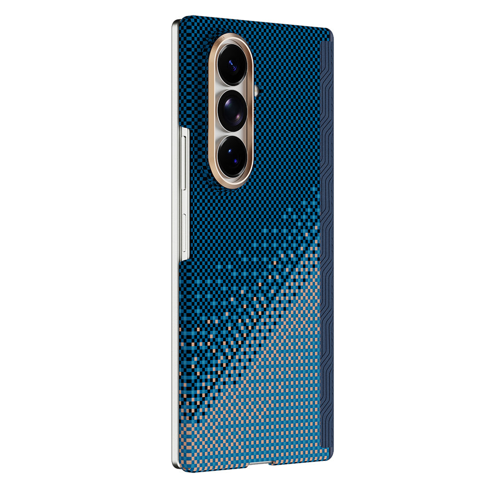 Galaxy Z Fold 8 Ultra Kılıf M-safe Şarj Özellikli Raptic Aramid SkinPro Serenity Serisi Kapak Lacivert