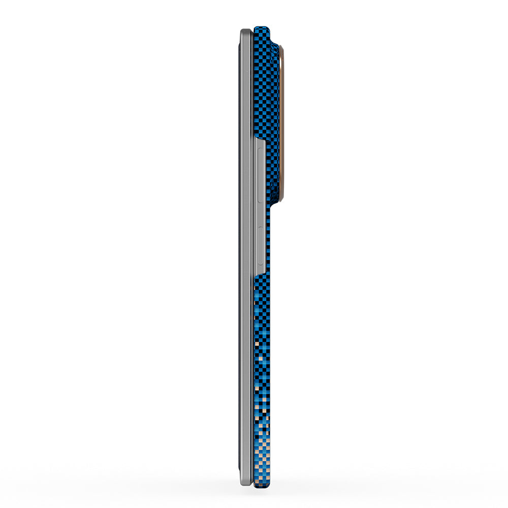 Galaxy Z Fold 8 Ultra Kılıf M-safe Şarj Özellikli Raptic Aramid SkinPro Serenity Serisi Kapak Lacivert