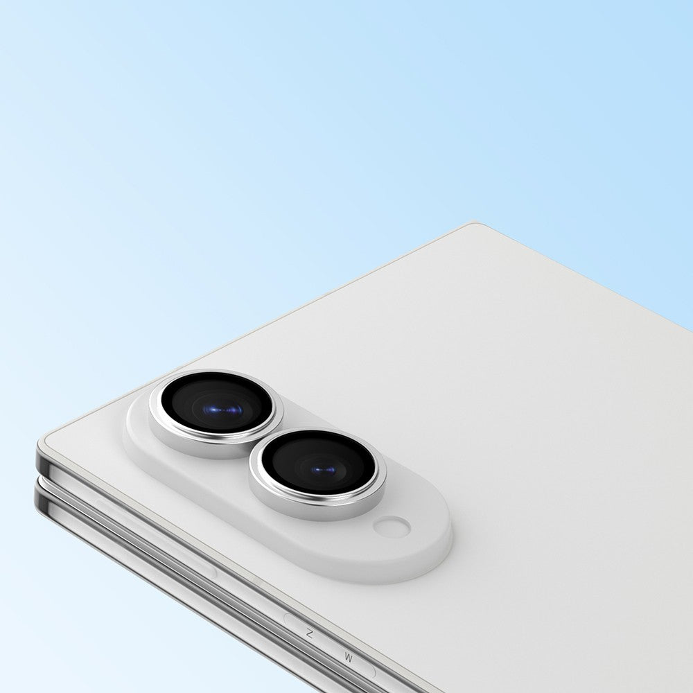 Galaxy Z Fold 8 Youngkit Alloy Original Parlama Önleyici Kamera Lens Koruyucu + Kolay Uygulama Aparatlı Gümüş