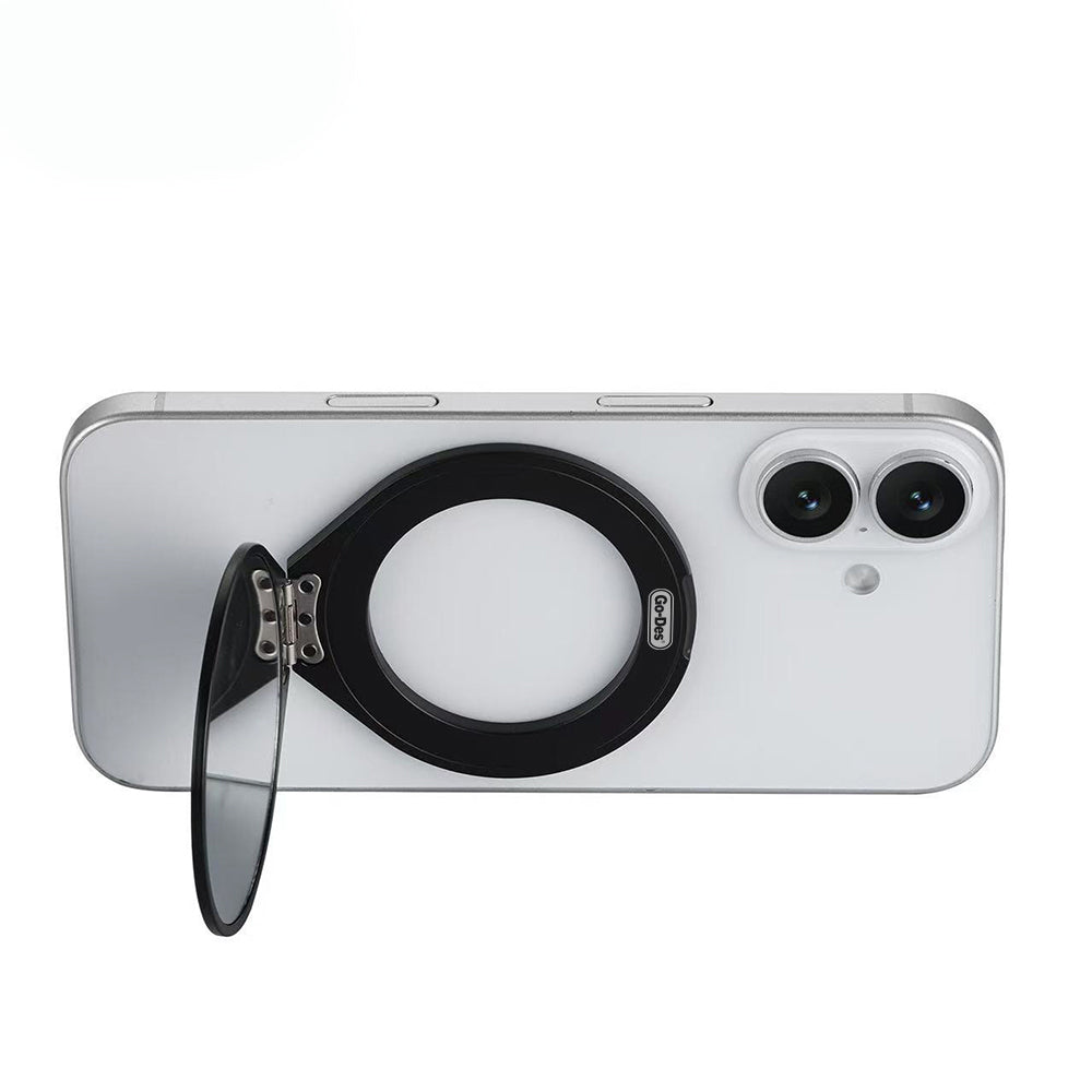 Go Des GD-G066 Makyaj Aynalı Magnetik Telefon Standı Siyah
