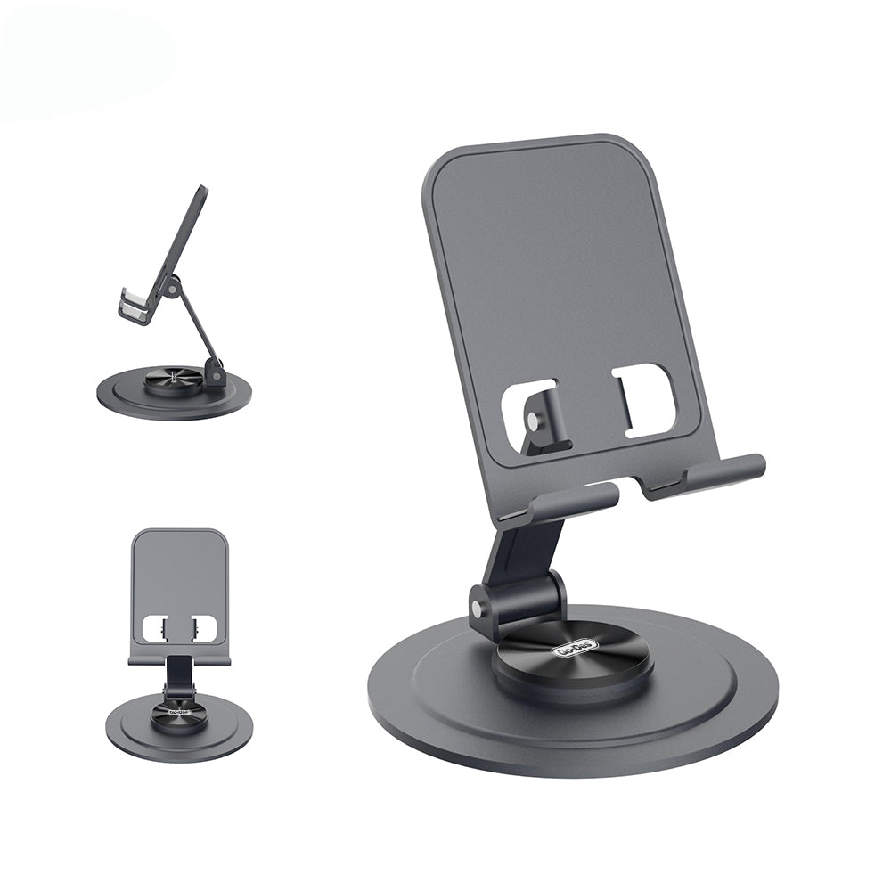 Go Des GD-HD371 Ayarlanabilir Katlanabilir 360 Derece Dönebilen Telefon ve Tablet Standı Gri