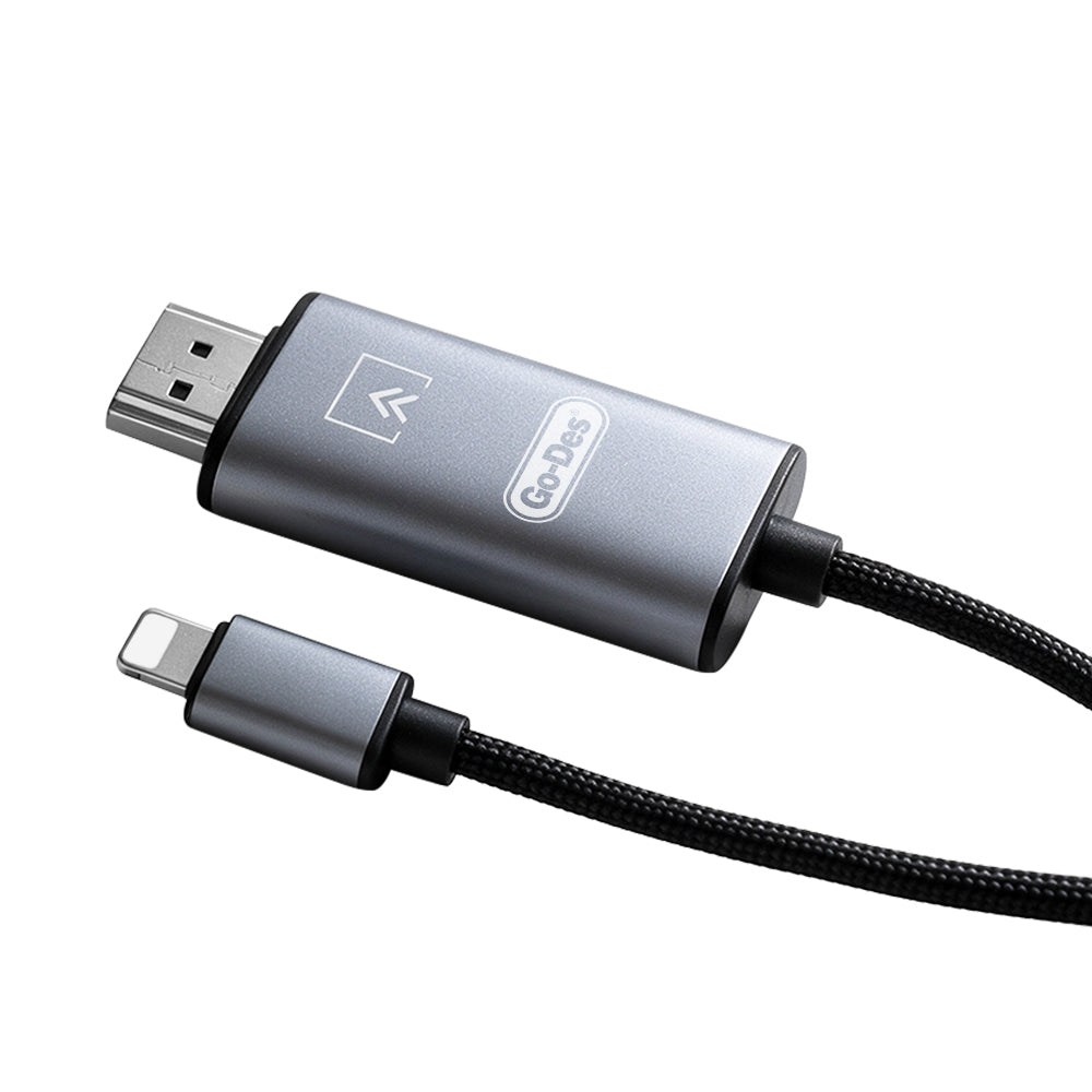 Go Des GD-HM812S HDTV Lightning to HDMI Ses ve Video Adaptörü Gri