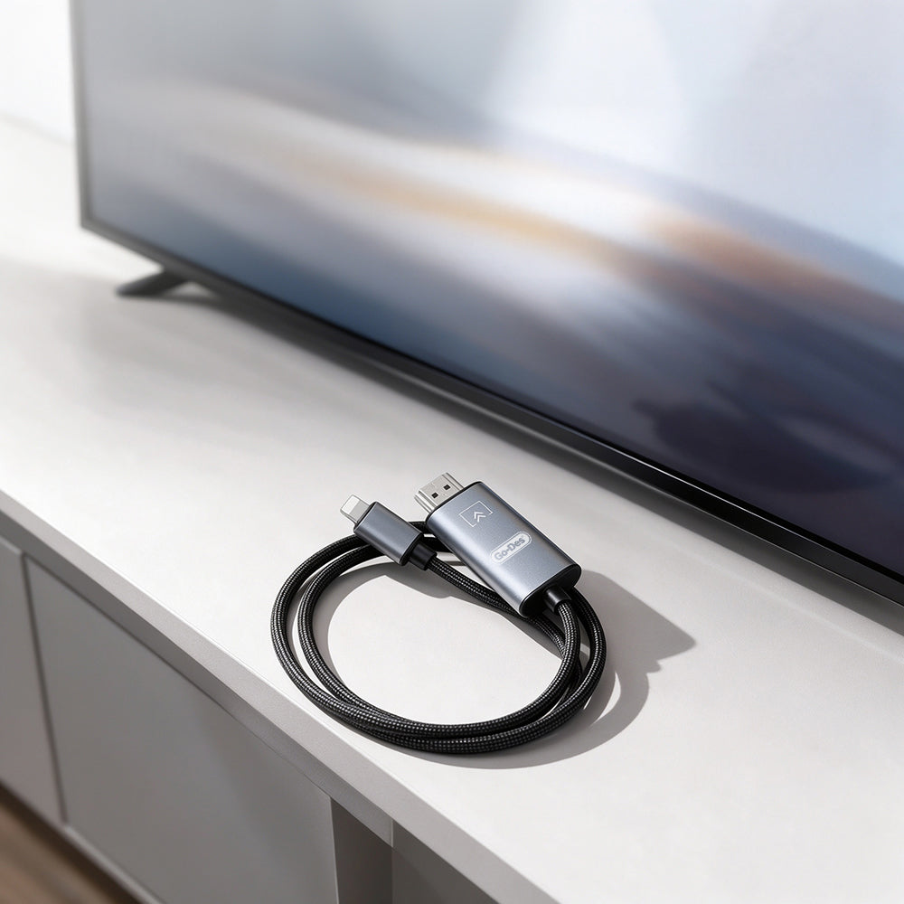 Go Des GD-HM812S HDTV Lightning to HDMI Ses ve Video Adaptörü Gri