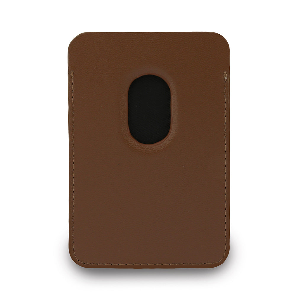 Guess Orjinal Lisanslı 2in1 Bilek Askı İpli 4G Desenli Metal Üçgen Logolu Magnetik Kartlık Kahverengi