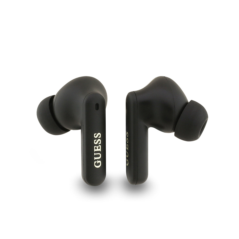 Guess Orjinal Lisanslı PU 4G Desenli Klasik Metal Yazı Logolu TWS Kulak İçi Bluetooth Kulaklık Mavi