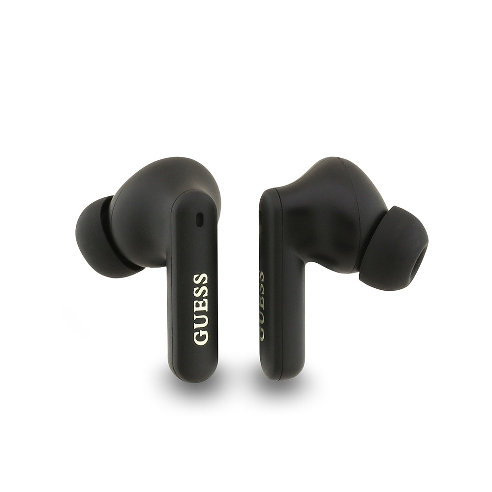 Guess Orjinal Lisanslı PU 4G Desenli Klasik Metal Yazı Logolu TWS Kulak İçi Bluetooth Kulaklık Pembe