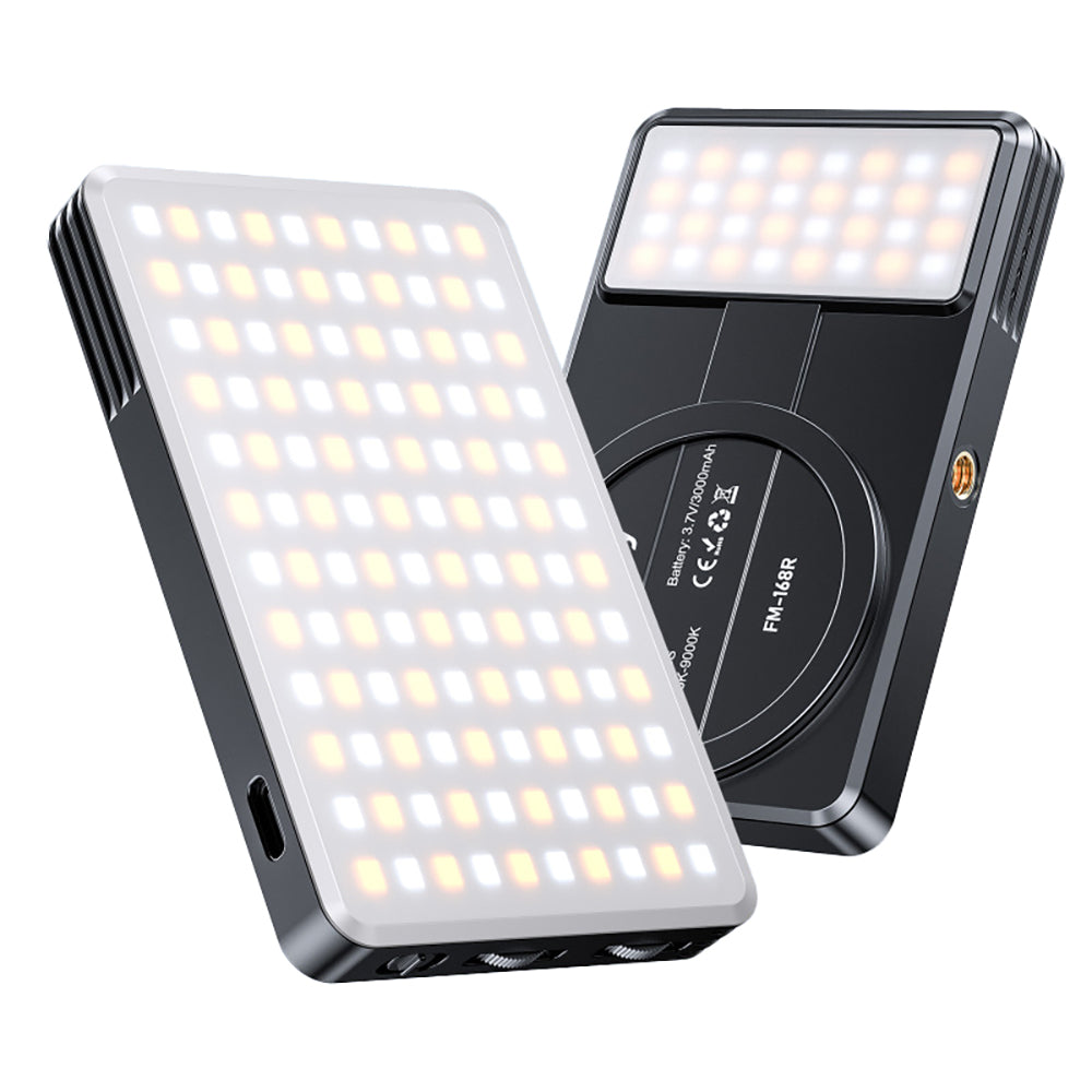 Jmary FM-168R Magnetik Dolgu Led Telefon Aydınlatma Işığı Siyah