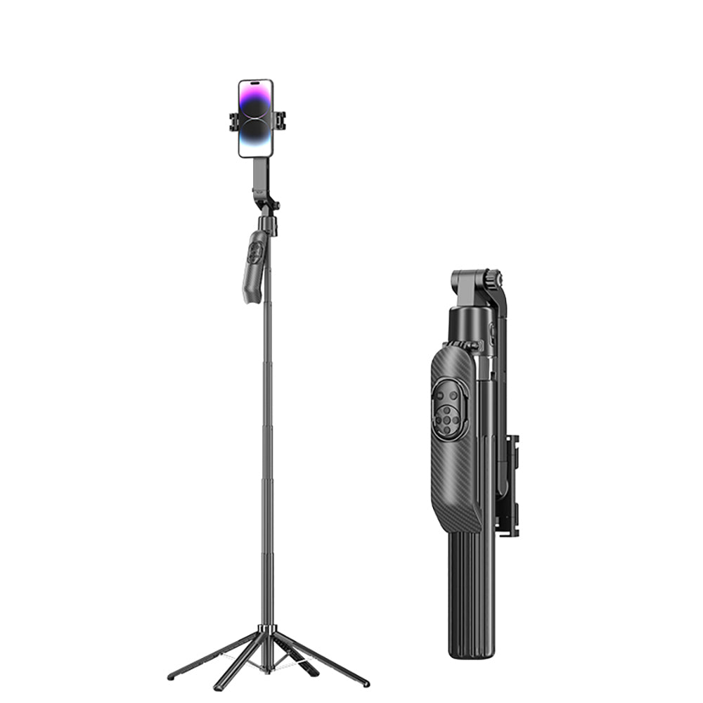 Jmary KT-299 360 Derece Dönebilen Kablosuz Kumandalı Tripod ve Selfie Çubuğu Siyah