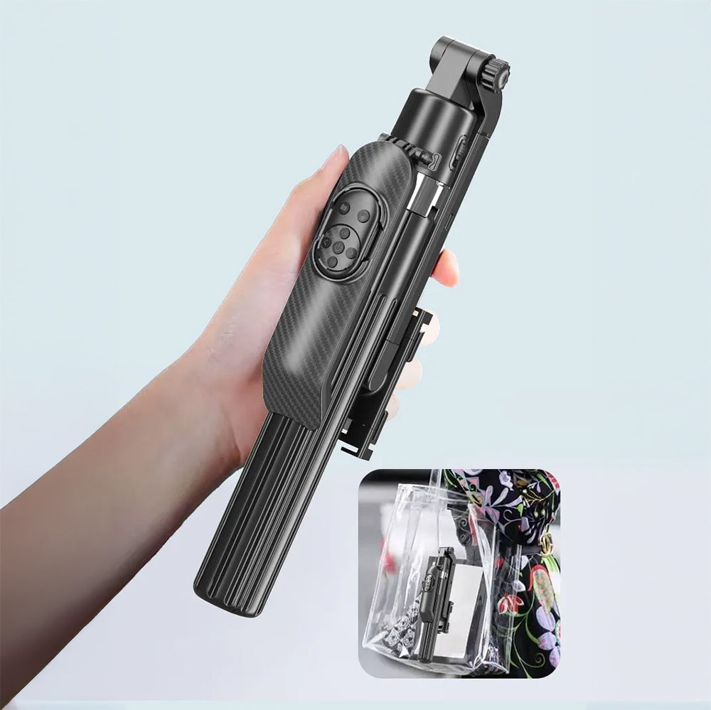 Jmary KT-299 360 Derece Dönebilen Kablosuz Kumandalı Tripod ve Selfie Çubuğu Siyah
