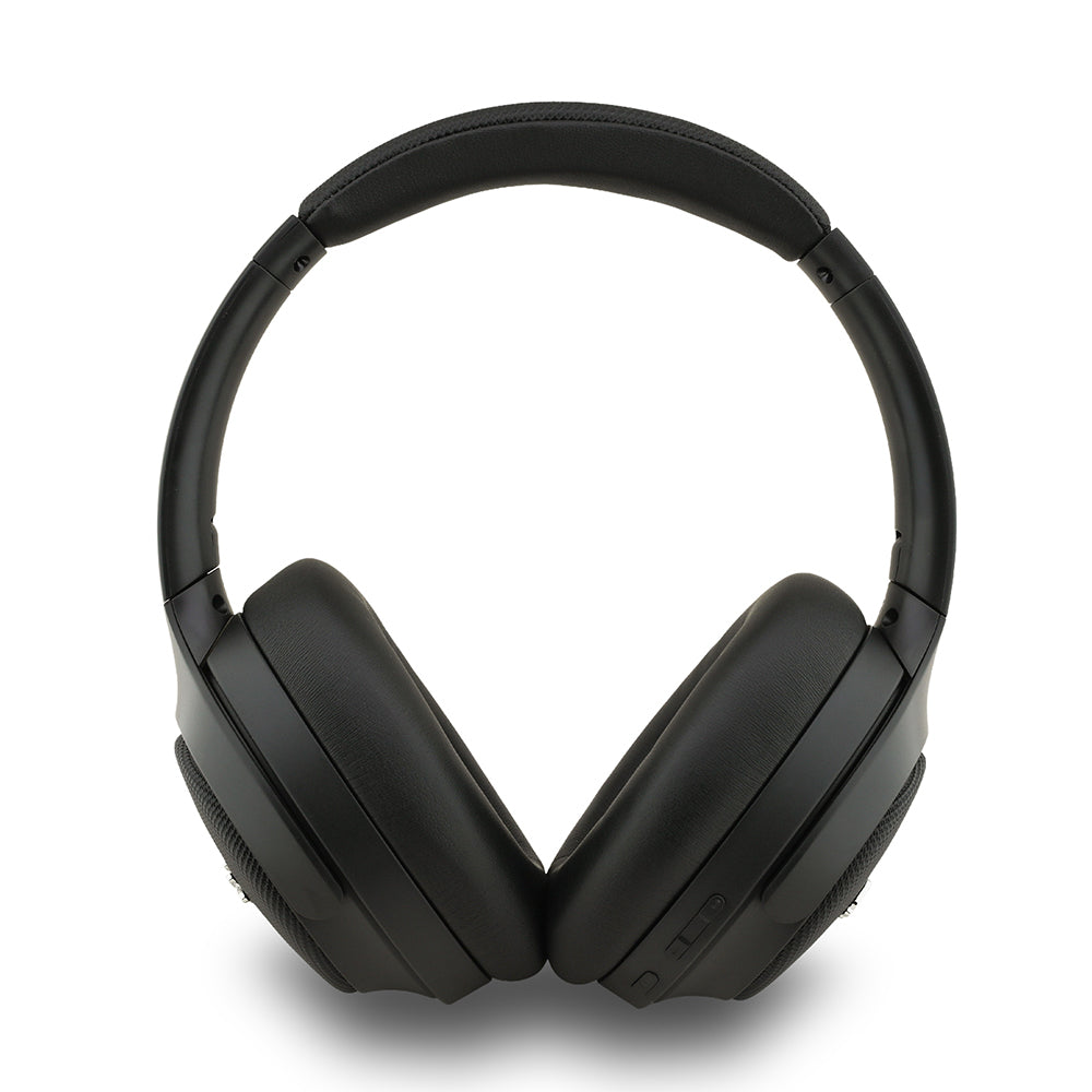 Lacoste Orjinal Lisanslı LH01 ANC Taşıma Çantalı Katlanabilir Kulak Üstü Bluetooth Kulaklık v5.4 Siyah-Yeşil