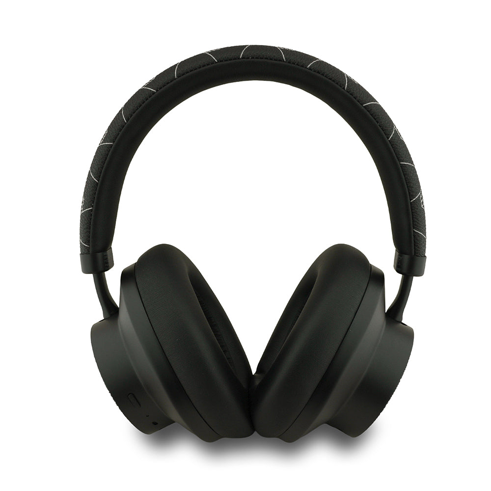Lacoste Orjinal Lisanslı LH02 ANC Taşıma Çantalı Ayarlanabilir Kulak Üstü Bluetooth Kulaklık v5.4 Siyah-Beyaz