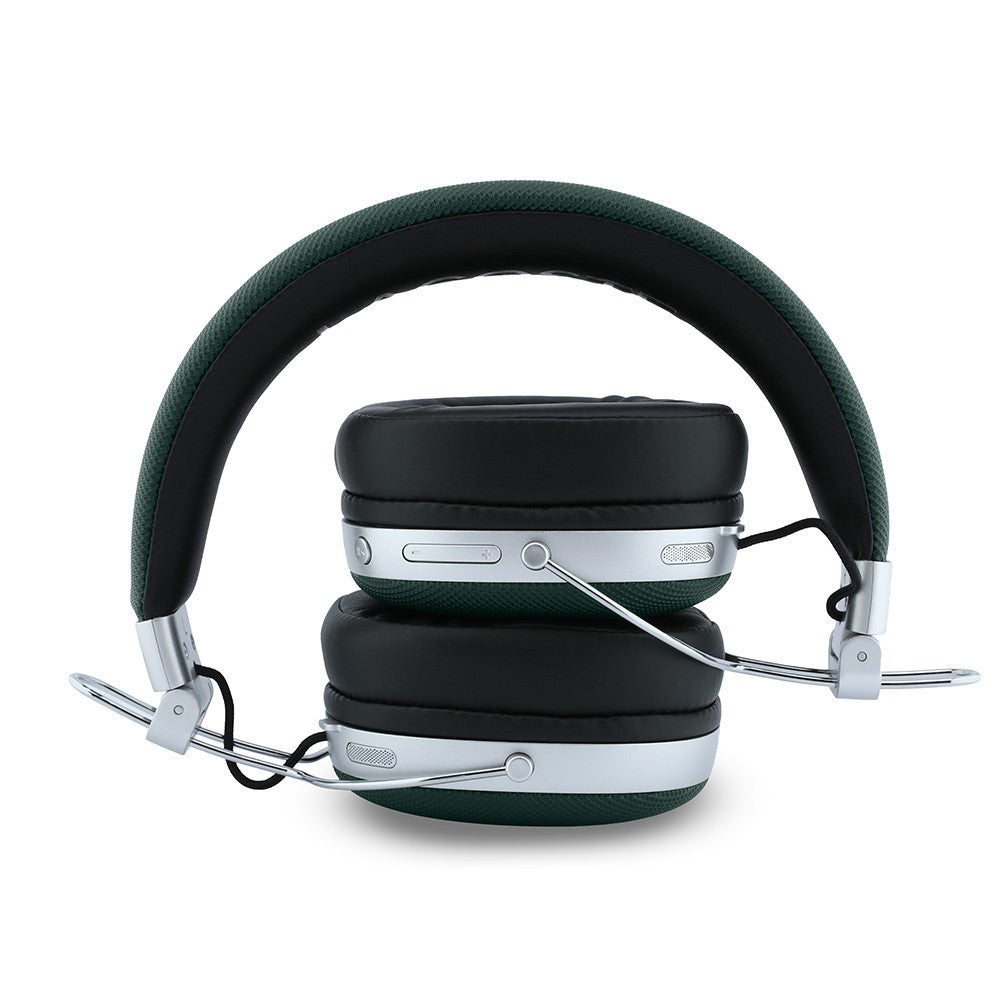Lacoste Orjinal Lisanslı LH03 Taşıma Çantalı Ayarlanabilir Pike Kulak Üstü Bluetooth Kulaklık v5.4 Koyu Yeşil