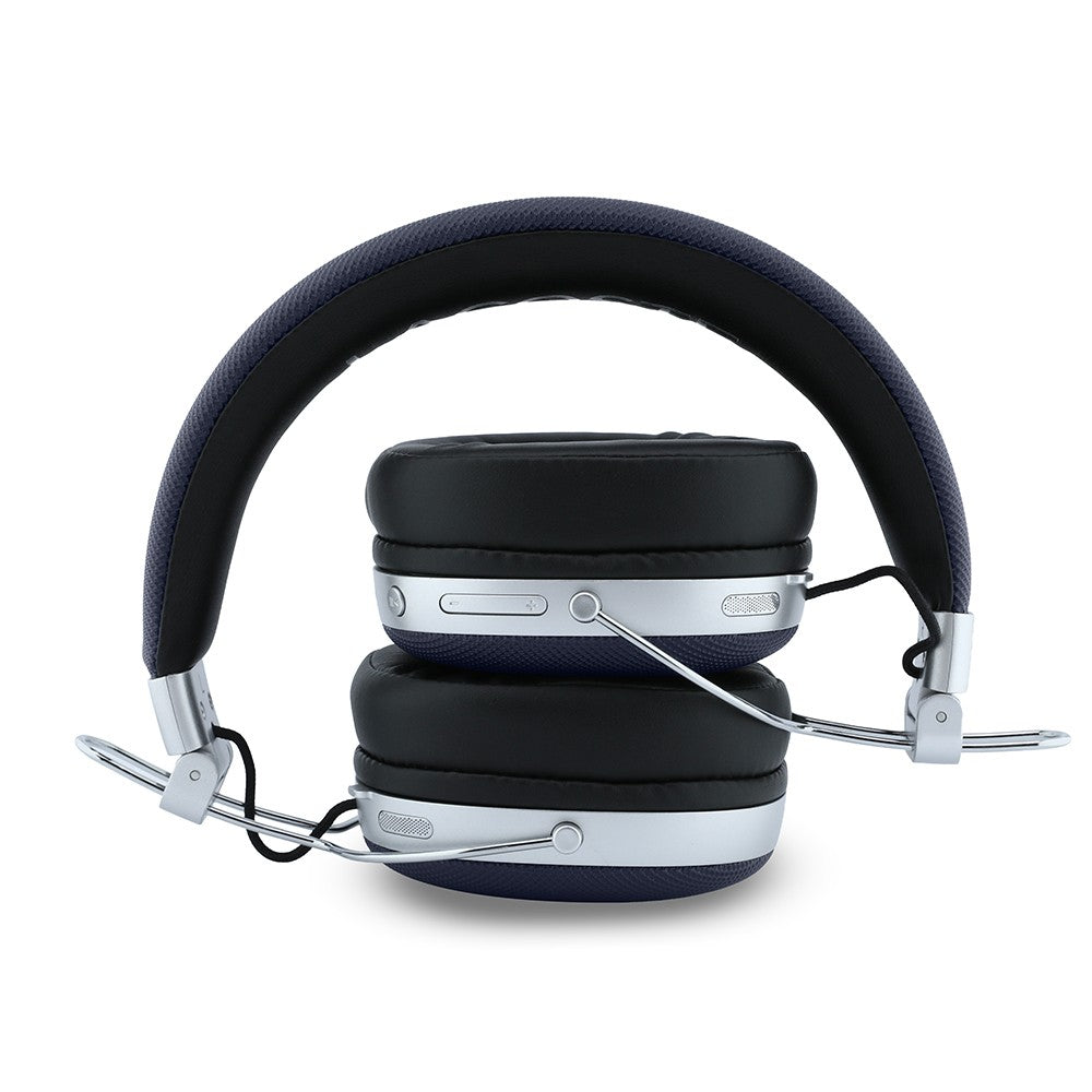 Lacoste Orjinal Lisanslı LH03 Taşıma Çantalı Ayarlanabilir Pike Kulak Üstü Bluetooth Kulaklık v5.4 Lacivert