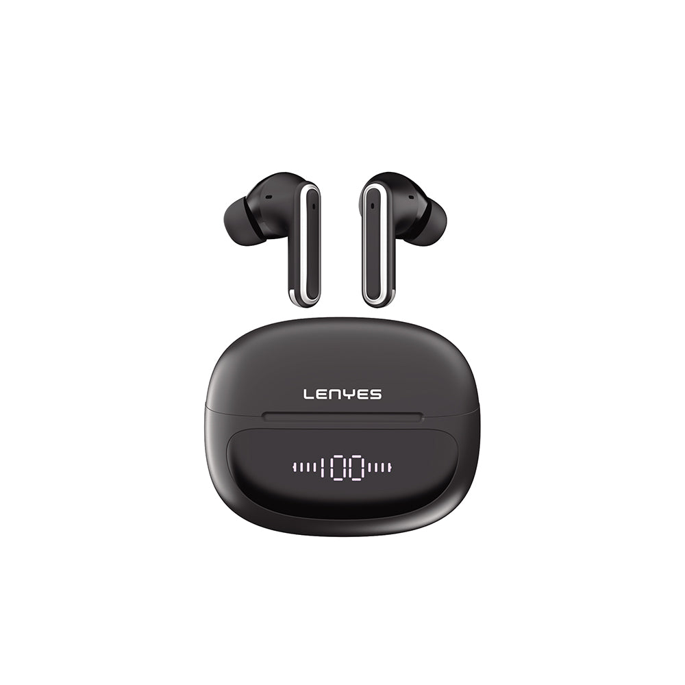 Lenyes Air 107 ANC/ENC Teknolojili 360 Derece Panaromik Ses Özellikli Kulak İçi Bluetooth Kulaklık v6.0 Siyah
