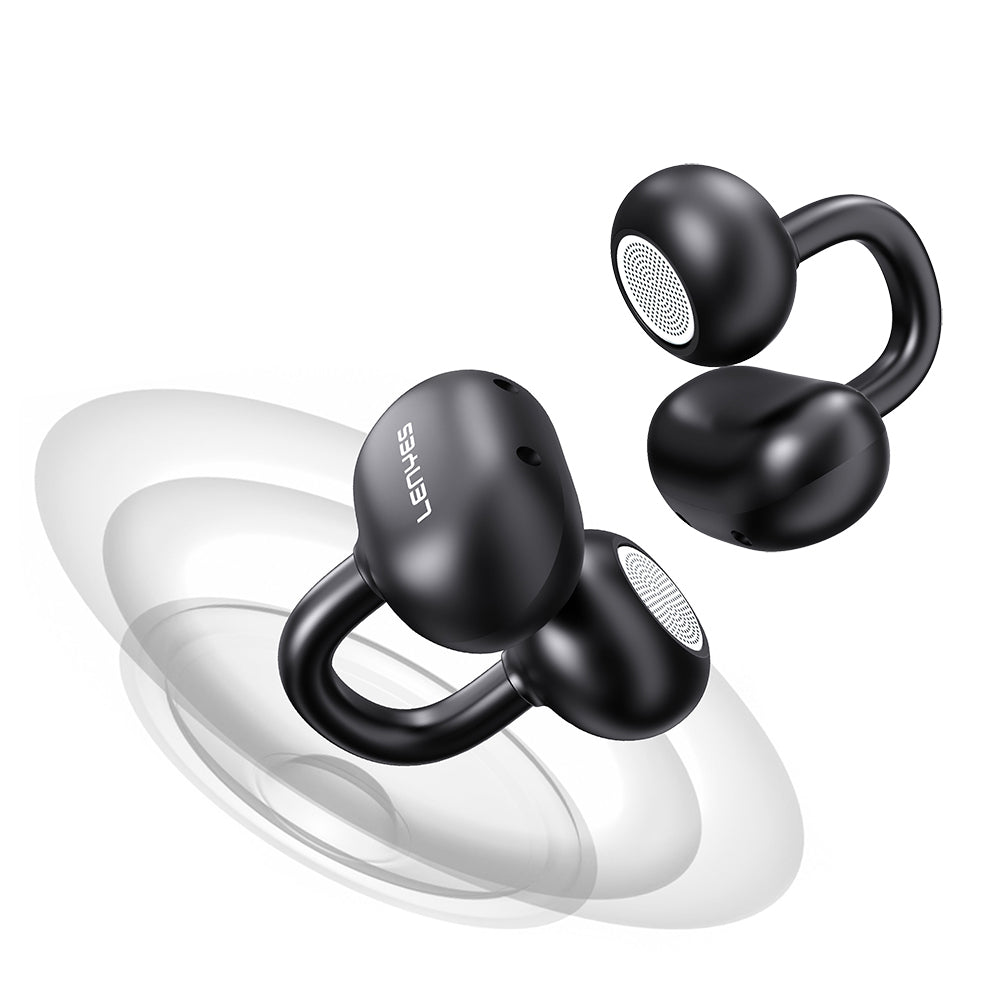 Lenyes Air 208 Hi-Fi Ses Özellikli 13mm Dinamik Sürücülü Bluetooth Kulaklık v6.0 Siyah
