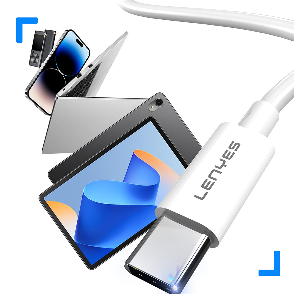 Lenyes AX106 Lightning to 3.5mm AUX Audio Kablo 1M Beyaz