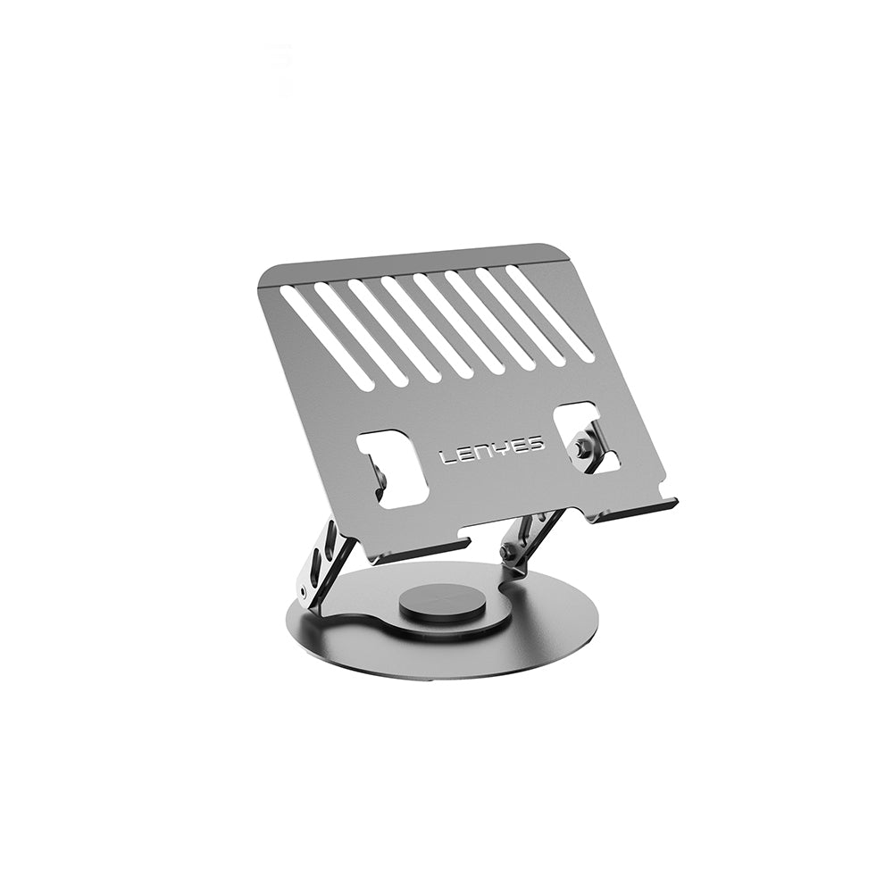 Lenyes CR190 360 Derece Dönebilen Katlanabilir Laptop Standı Gümüş