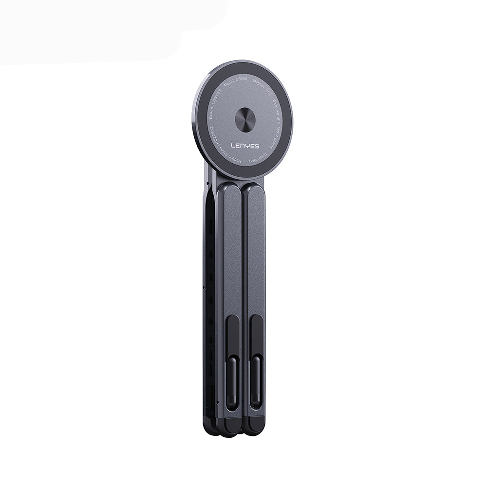 Lenyes CR206 Çok Fonksiyonlu 8 Kademeli Ayarlanabilir Magnetik Laptop & Tablet & Telefon Standı Siyah