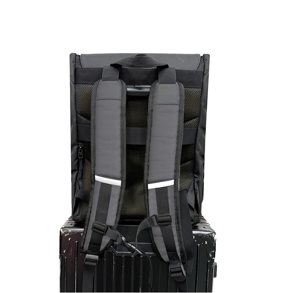 Lenyes LB567 Dreamer Backpack Plus Serisi Su Geçirmez Deri Tasarımlı Omuz Askılı Sırt Çantası Siyah