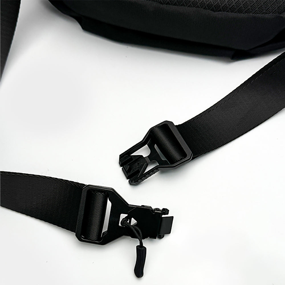 Lenyes LB573 Creator Serisi Su Geçirmez Polyester Kumaş Ayarlanabilir Askılı Bel Çantası Gri