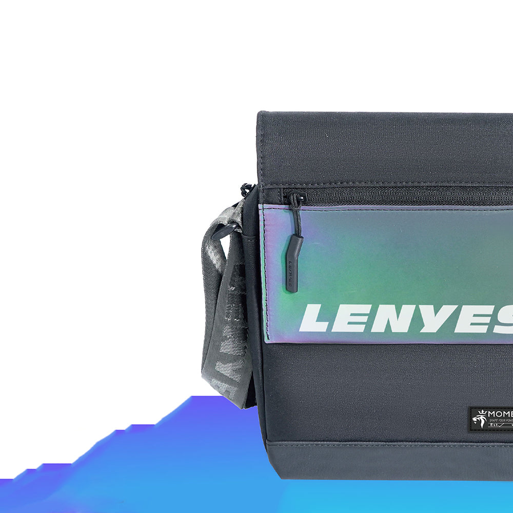Lenyes LB711 Dazzling Crossbody Serisi Çok Amaçlı Su Geçirmez Çapraz Vücut Çantası Siyah