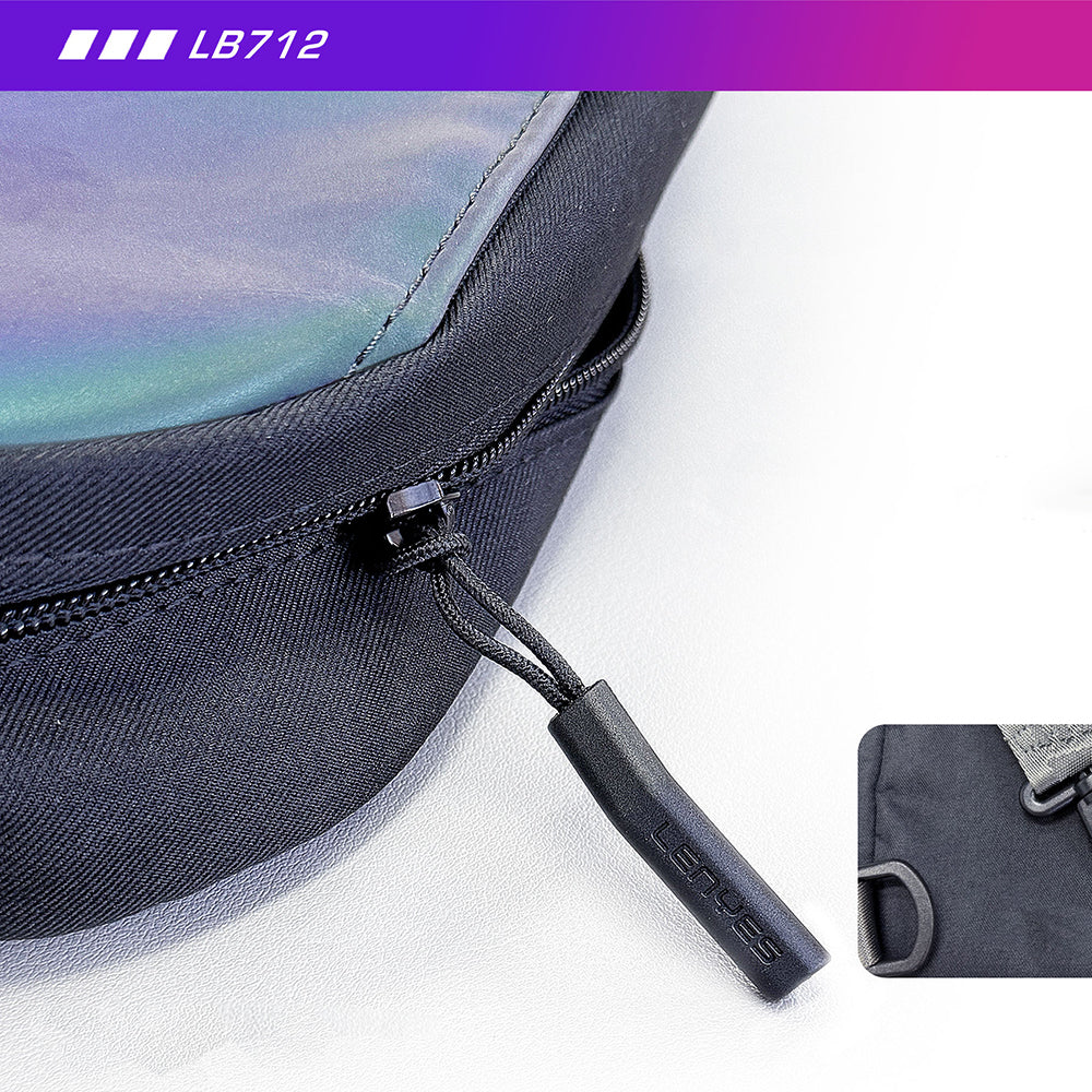 Lenyes LB712 Dazzling Serisi Çok Amaçlı Su Geçirmez Göğüs Çantası Siyah