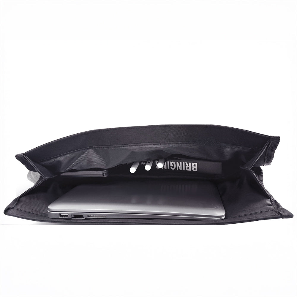 Lenyes LB718 Dazzling Serisi Çok Amaçlı Su Geçirmez Omuz Askılı Seyahat Çantası Siyah